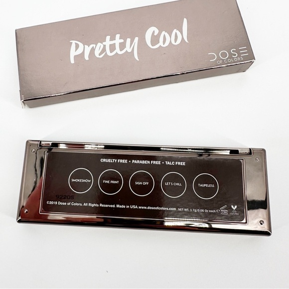 DOSE OF COLORS PRETTY COOL Eyeshadow Palette 5 PAN SHADES COLORS MATTE NEUTRAL - Picture 4 of 5